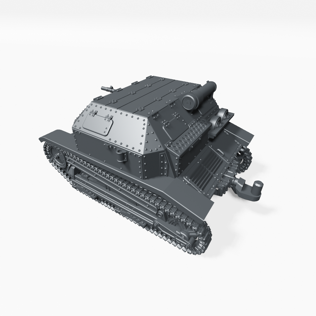 Tankette TK-3 + Trailer - Polish Army - 28mm Scale - wargame3d