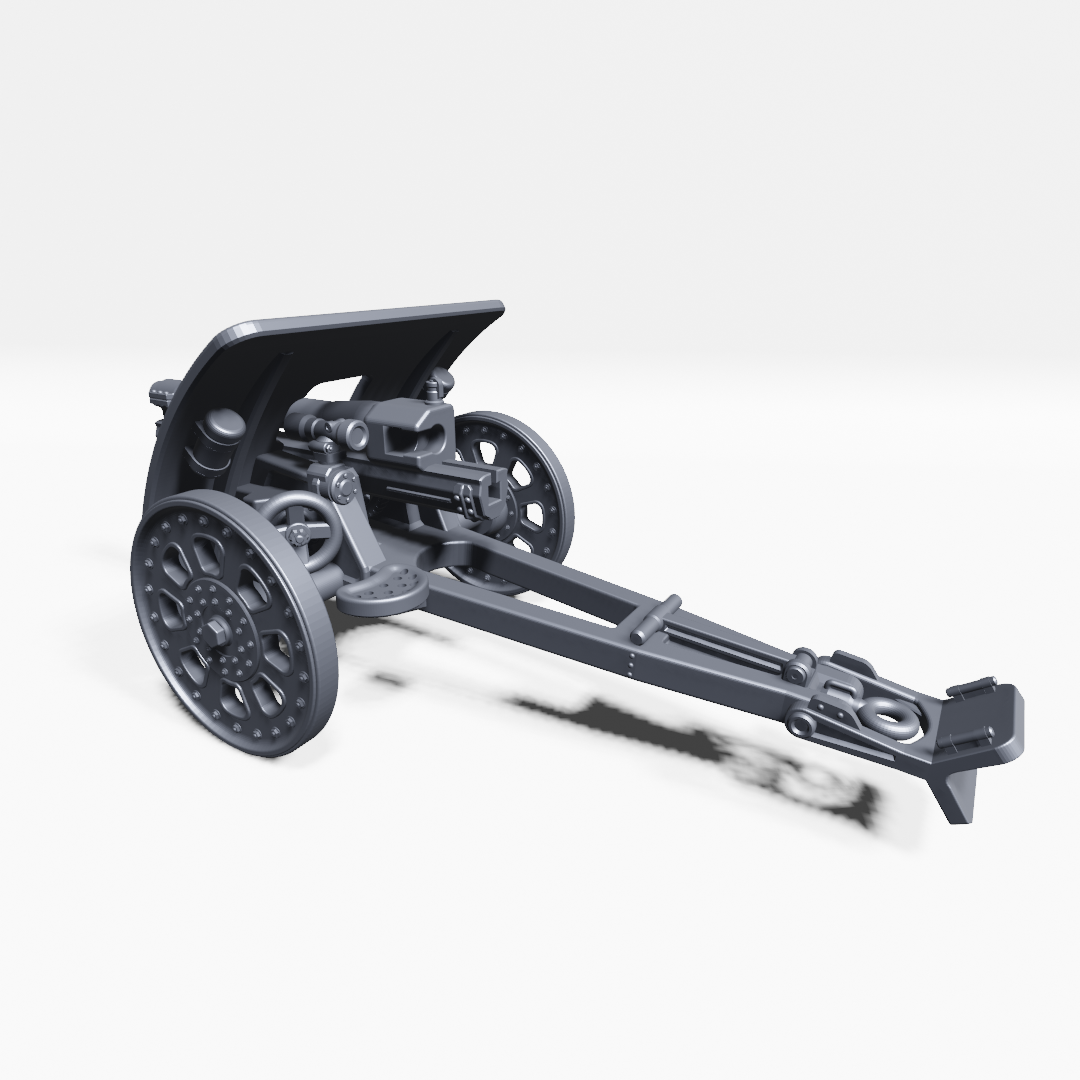 Bofors 105mm Howitzer Model 1924 - Fighting Vehicles of the East Indies Armies - UK Army - 28mm Scale - wargame3d