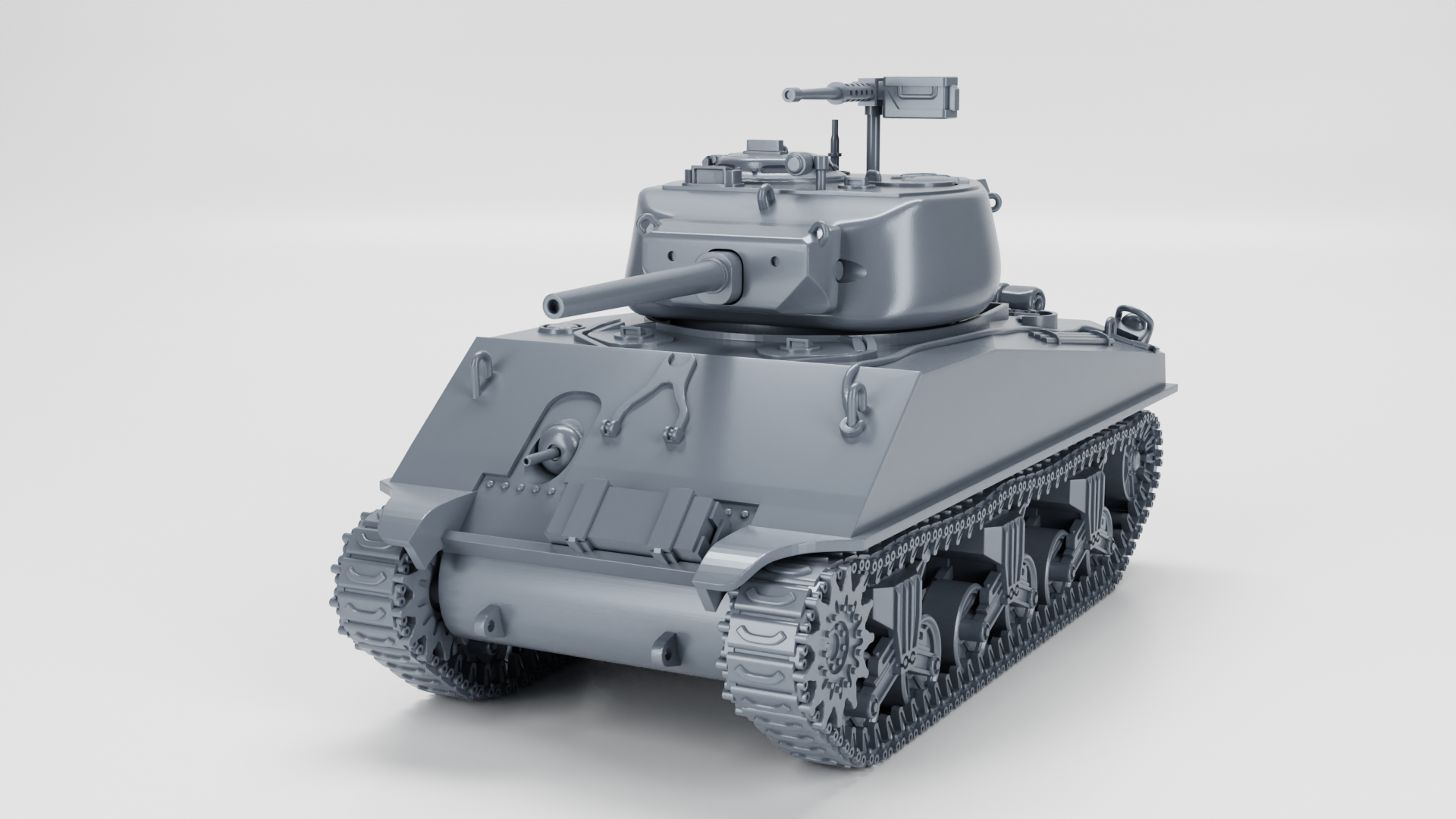 Sherman M4A3E2 Jumbo Cobra King (US, WW2) - US Army - 28mm Scale - Tank - Miniature - wargame3d