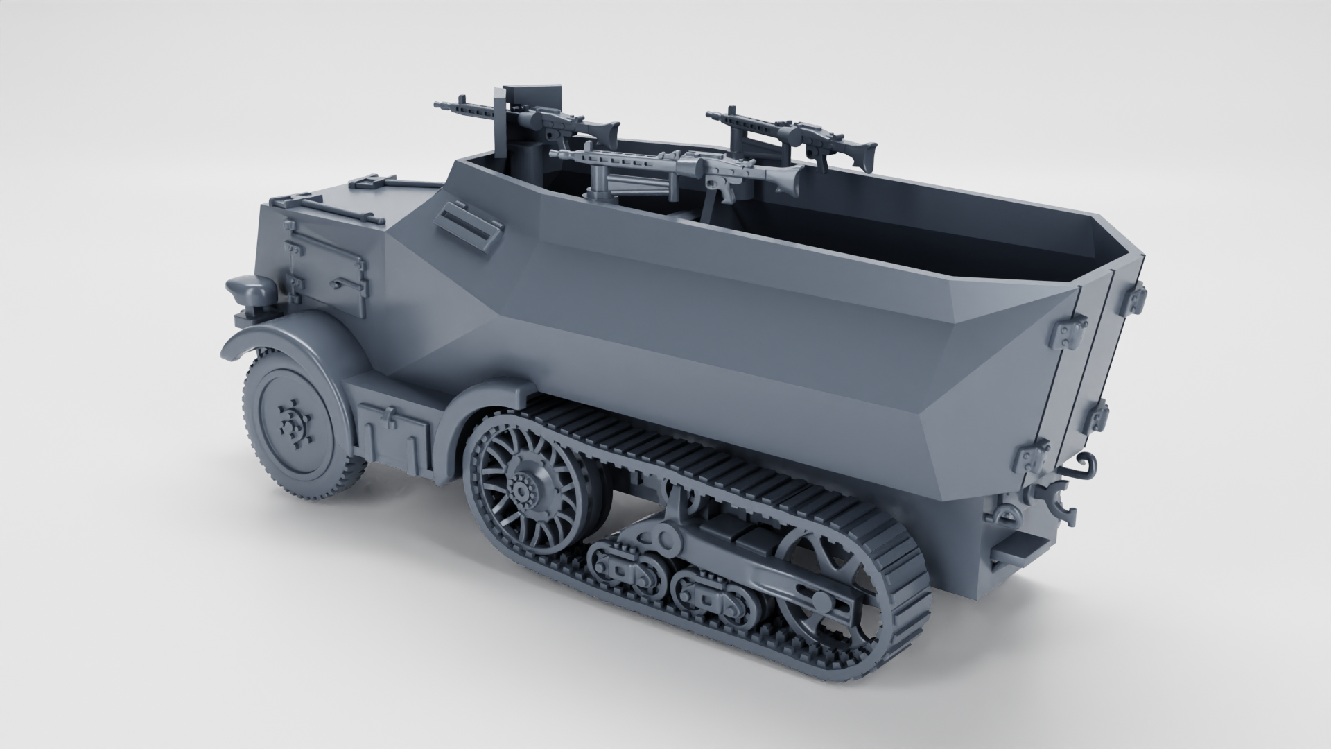 Unic 304(f) Schutzenpanzer Wagen - WWII - German Army - wargame3d - 28mm Scale