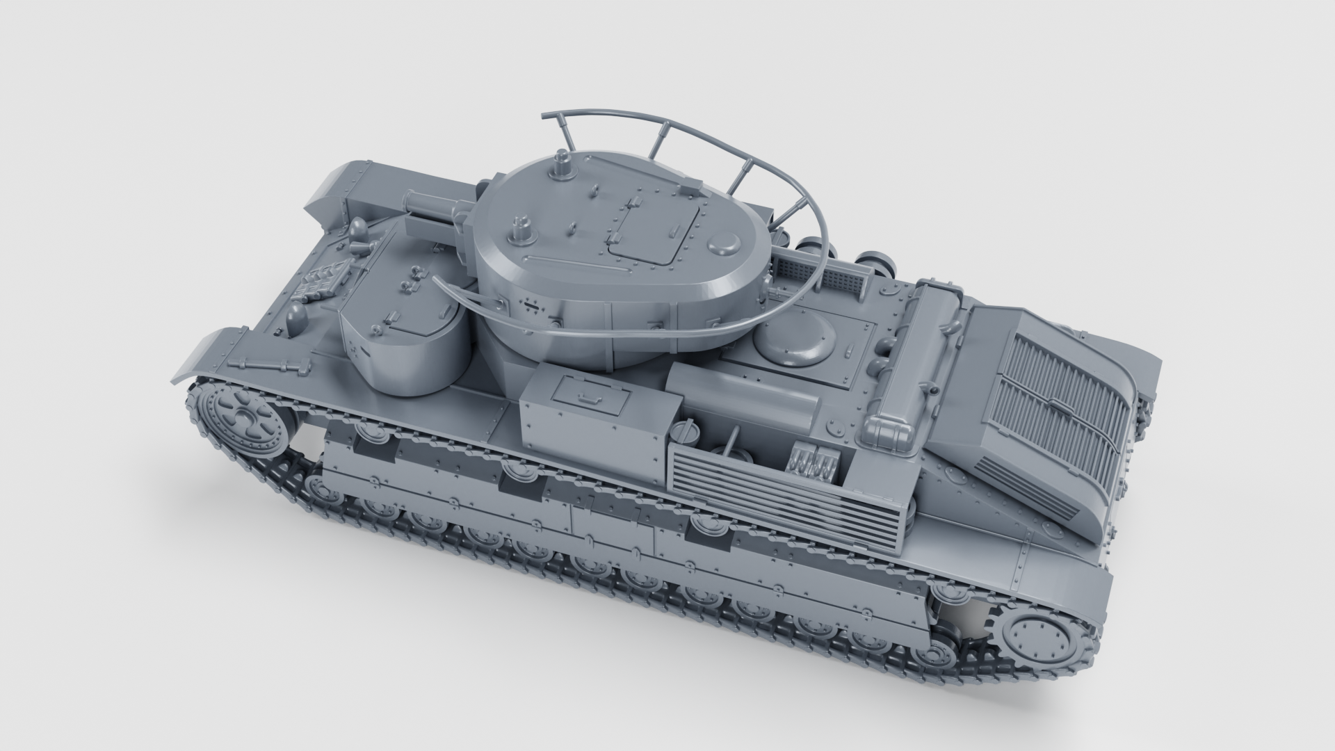 Medium tank T-28А - wargame3d- 28mm Scale - Russian Army - Bolt Action