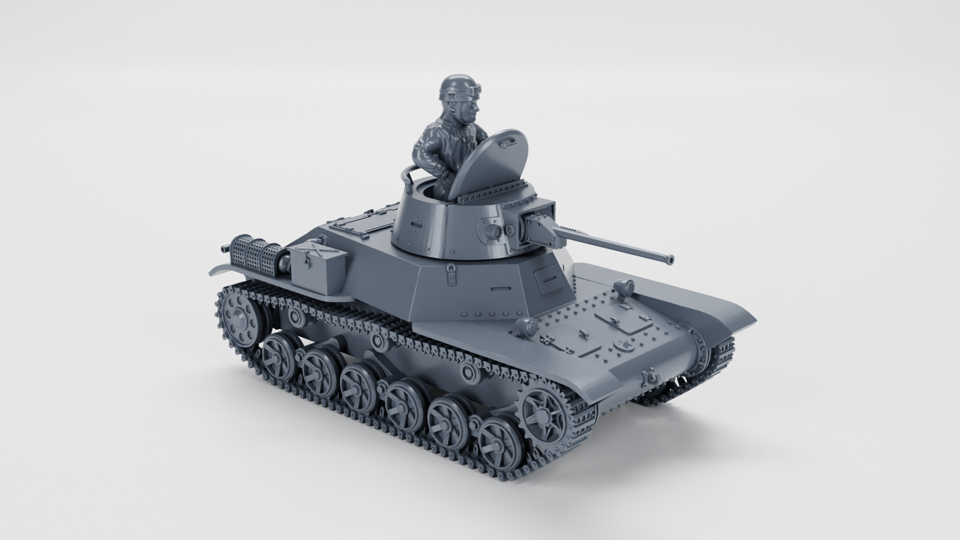 Type 2 Ke-To Light Tank - Japanese Army - 28mm Scale - wargame3d