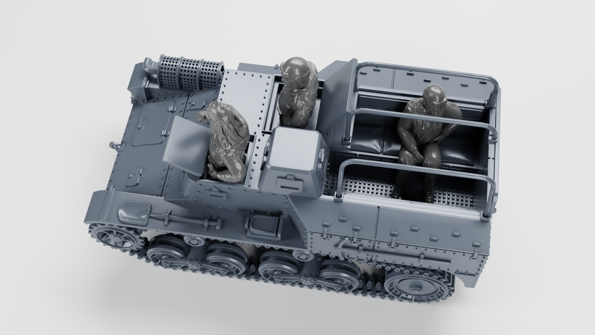 Type 98 So-Da Carrier - Japanese Army - 28mm Scale - wargame3d