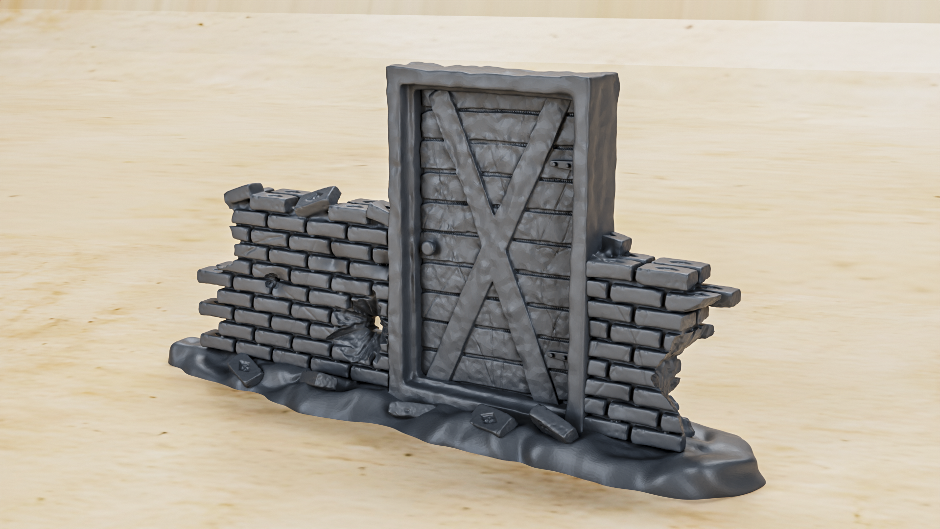 Barricade Part 1 - 9 Barricades- 28mm Scale - wargame3d
