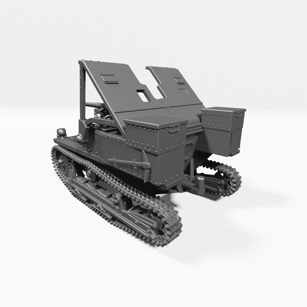 Carden-Loyd Mk.VI with 47mm Gun- Belgian Army - 28mm Scale - wargame3d