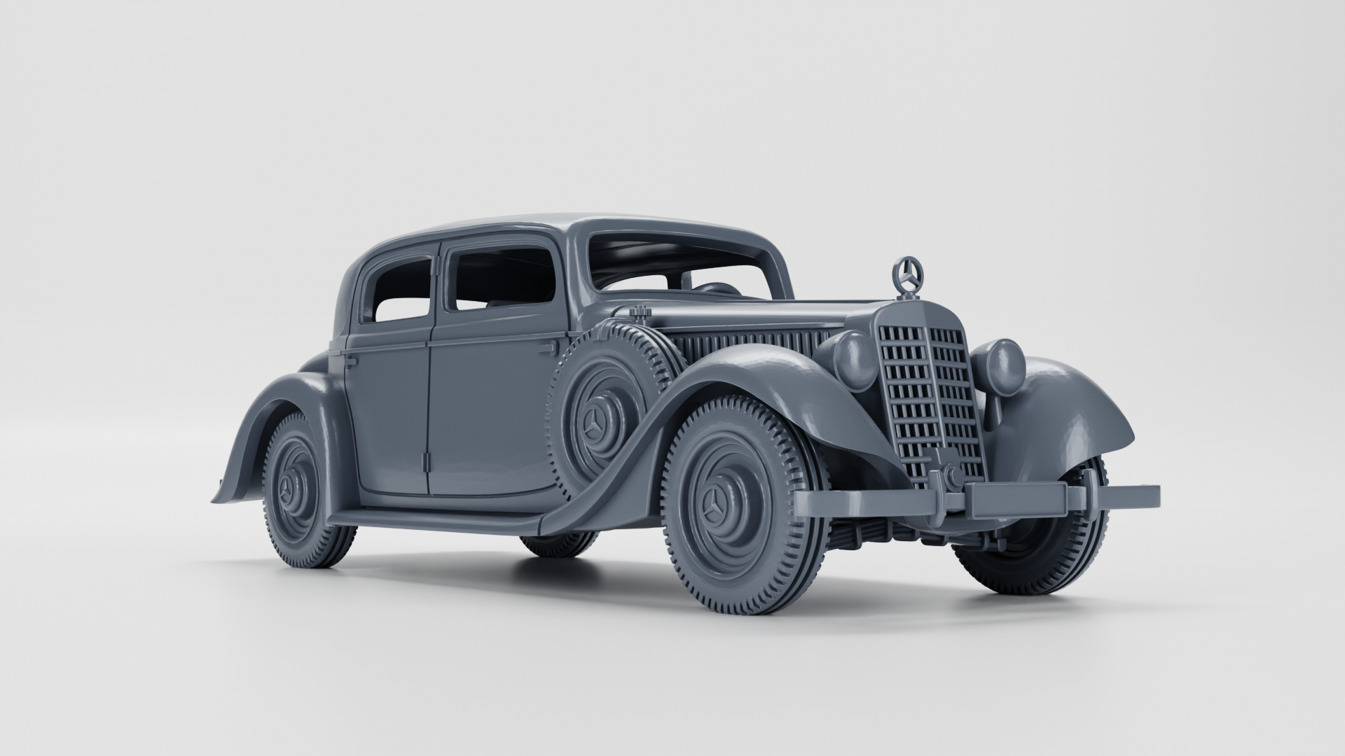 Mercedes 320 (W142) - Other Nations Passenger Vehicles - 28mm Scale - wargame3d