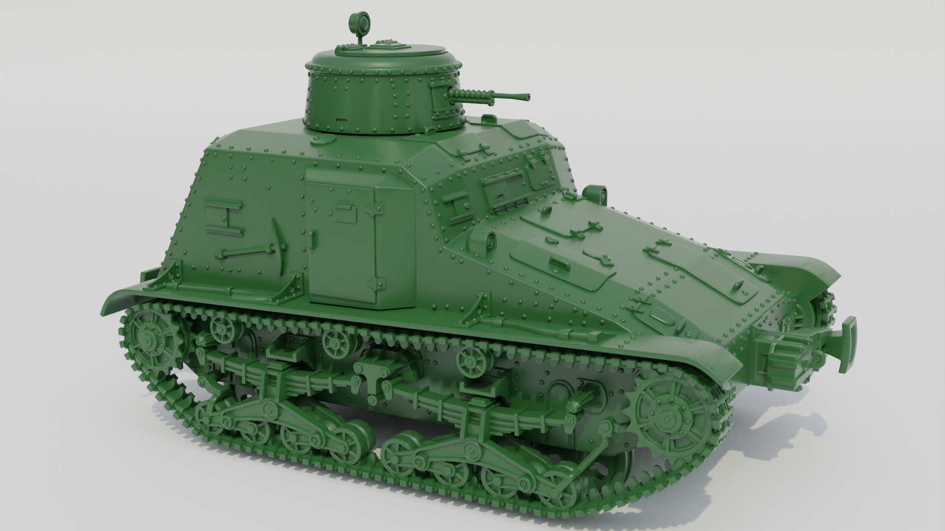 Type 95 So-Ki Armored Railroad Tankette - Japanese Army - 28mm Scale - wargame3d