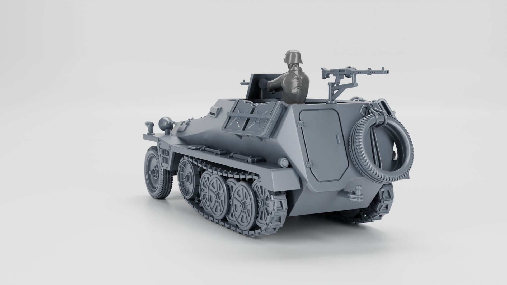 Sd.Kfz.250-1 Leichter Schützenpanzerwagen - German Army - 28mm Scale - wargame3d