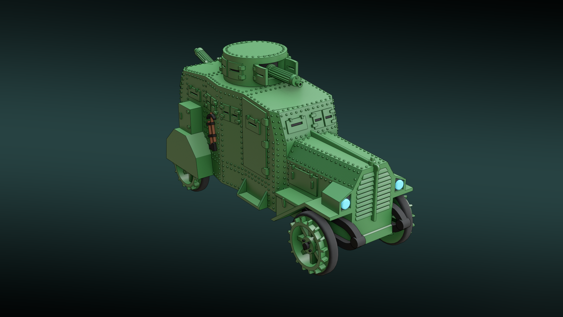 Ehrhardt 1915 - WWI - German Army - wargame3d- 28mm Scale