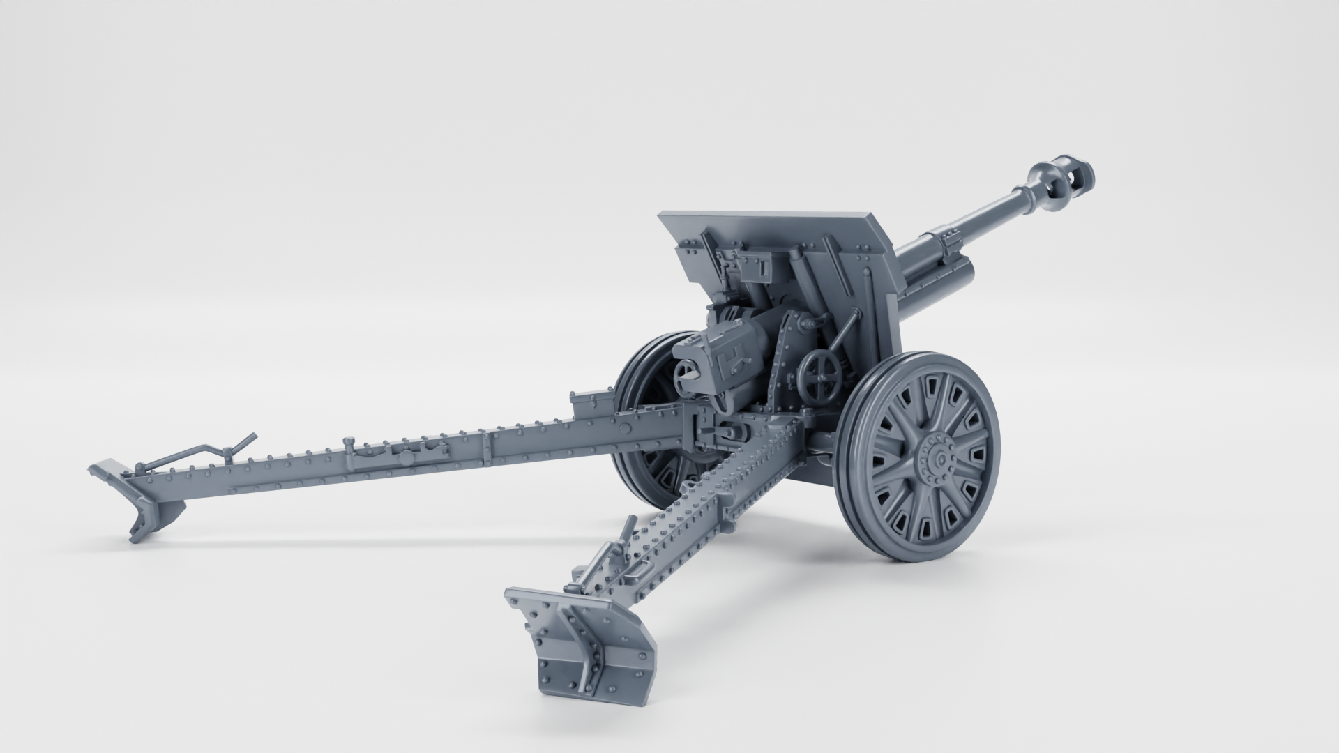 10.5cm Haubits m40 - Other Nations Fighting Vehicles - 28mm Scale - wargame3d