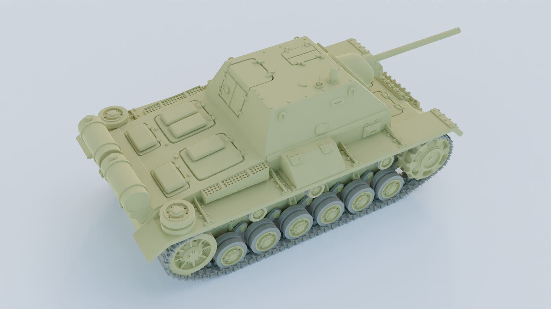 SU-76i Light SPG - Russian Army - wargame3d- 28mm Scale