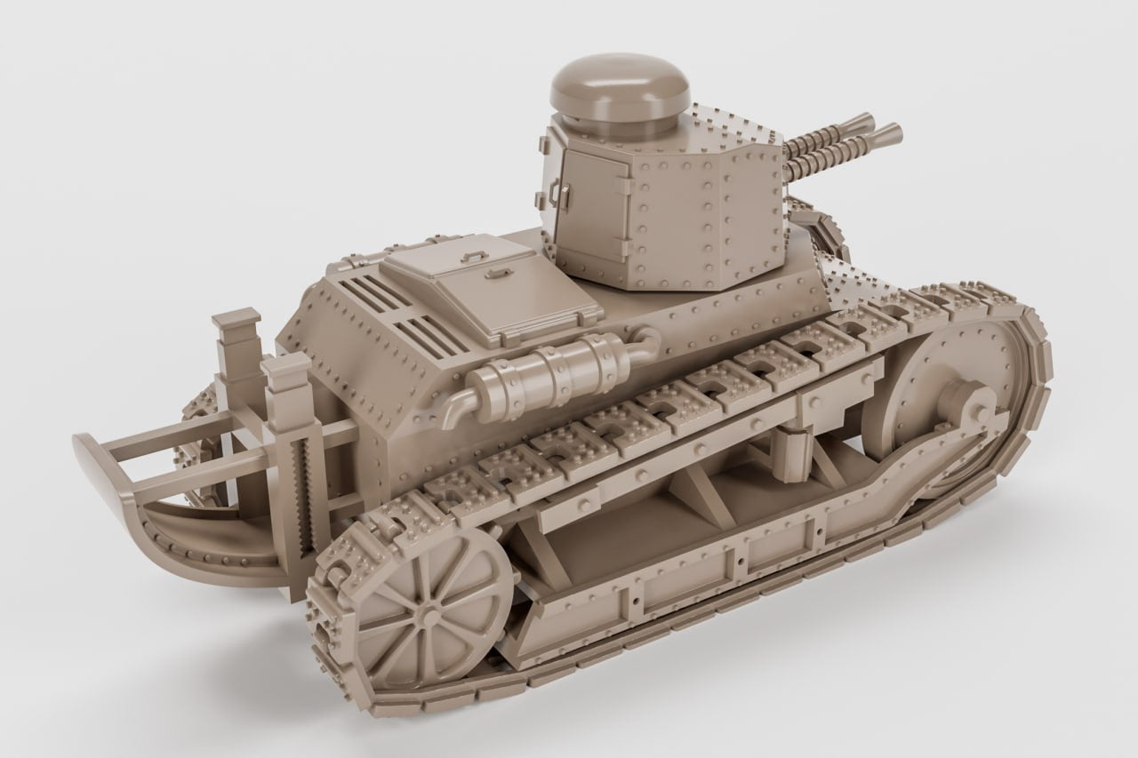 FIAT 3000 - Italian Army - 28mm Scale - wargame3d