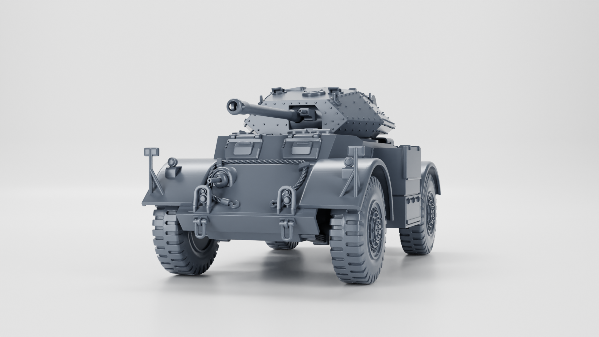 T17E1 Staghound Mk.III - UK Army - 28mm Scale - wargame3d