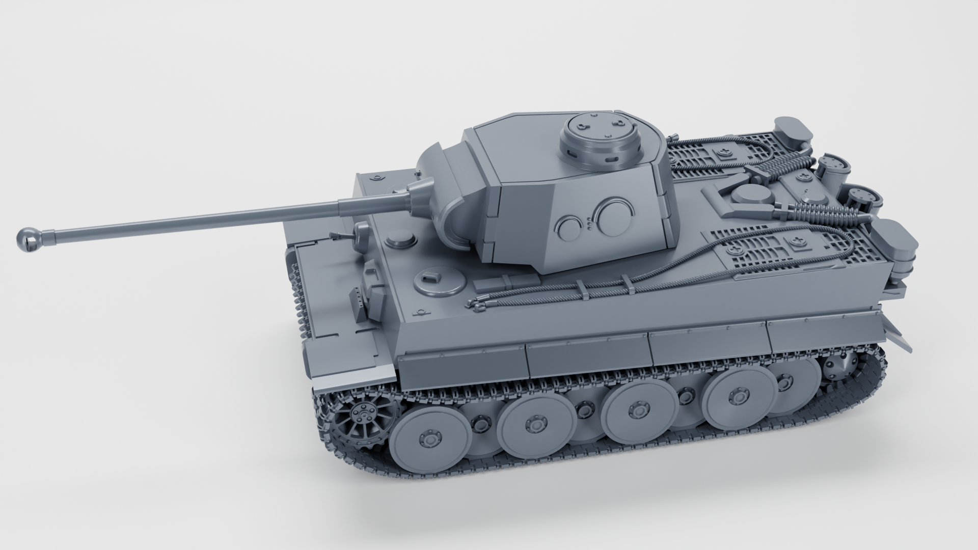 Tiger I - VK45.01(H2) with 7.5cm KwK L70 - WWII - German Army - wargame3d- 28mm Scale