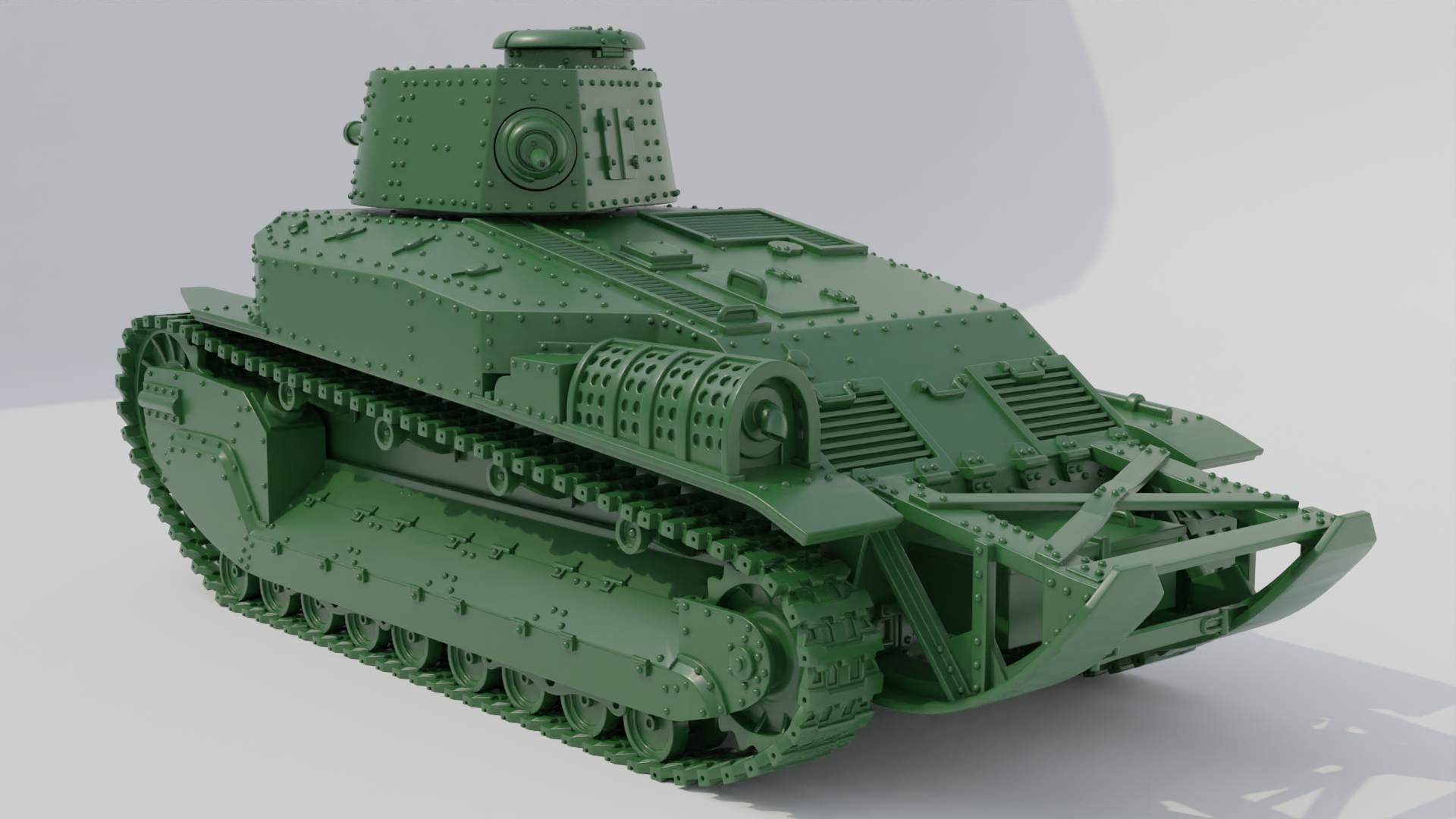Medium Tank Type 89 I-Go Type B - Japanese Army - 28mm Scale - wargame3d