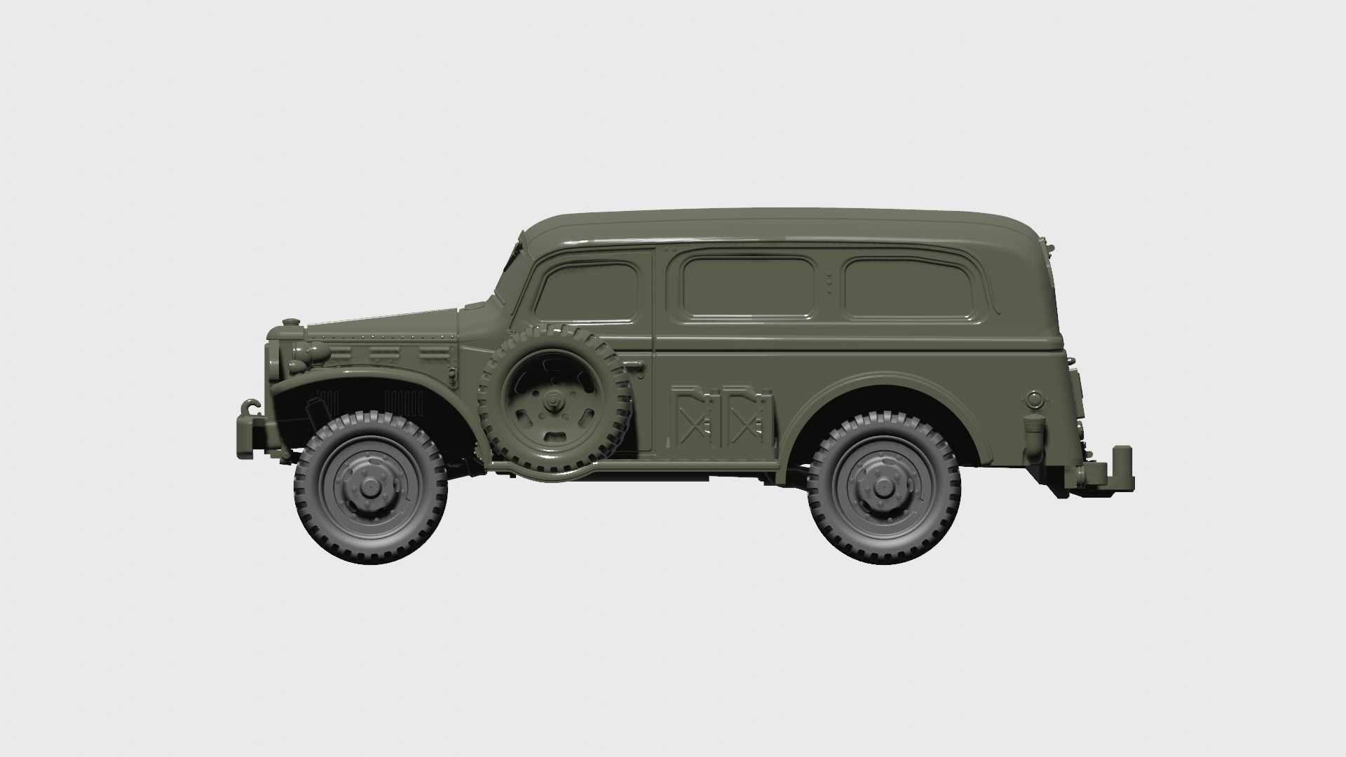 Dodge WC-53 Carryall - US Army - wargame3d - 28mm Scale