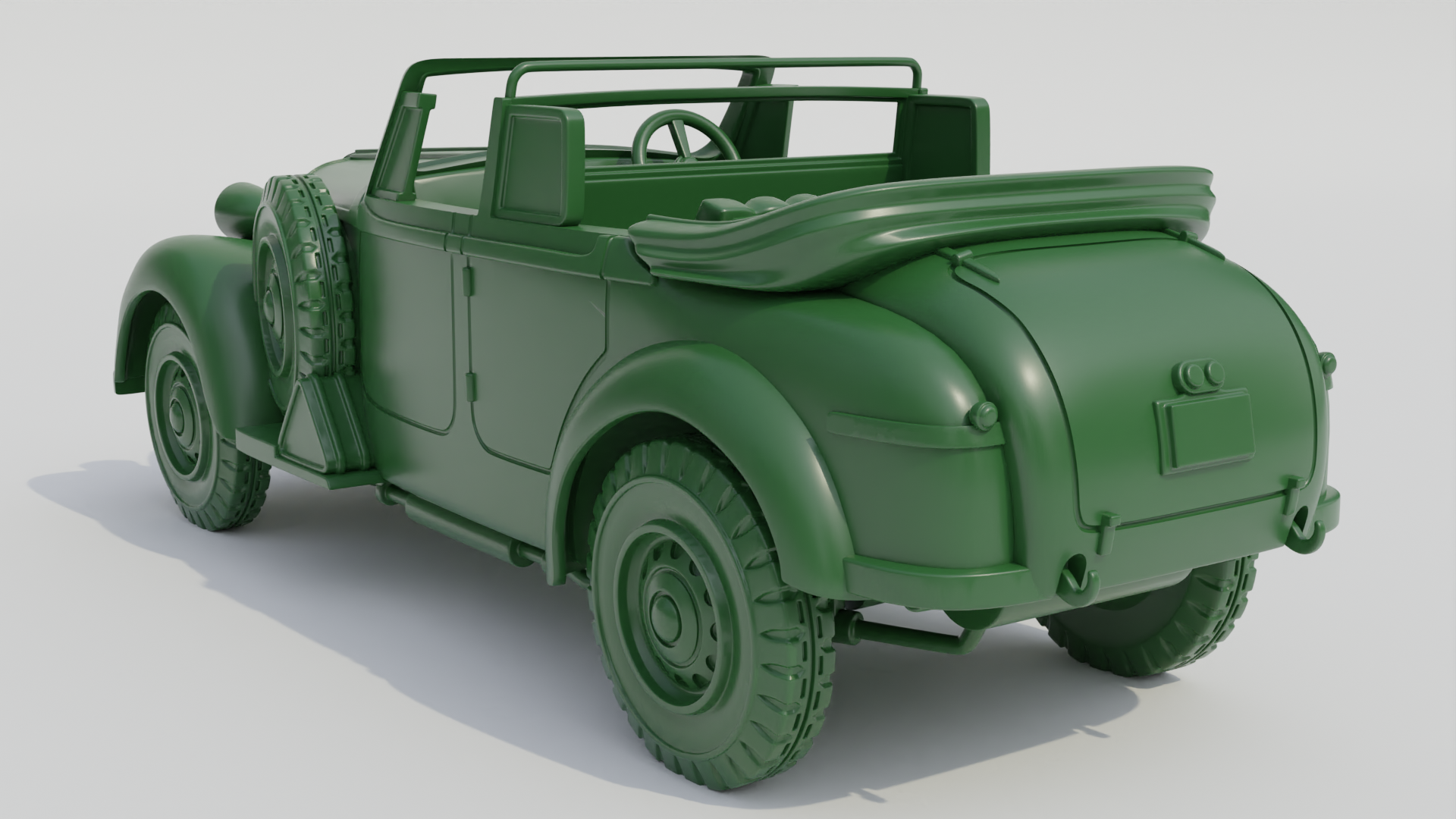 Alfa Romeo 6C 2500 Coloniale (open + close top) - Italian Army - 28mm Scale - wargame3d