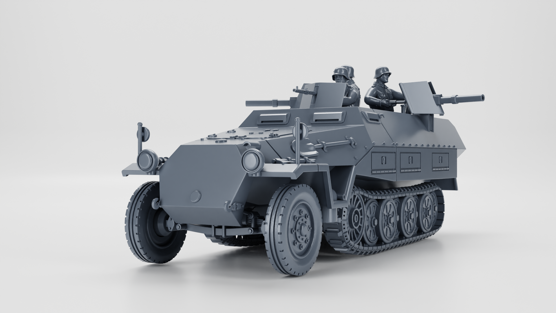Sd.Kfz.251_16 Ausf.D Flammpanzerwagen - German Army - 28mm Scale - wargame3d