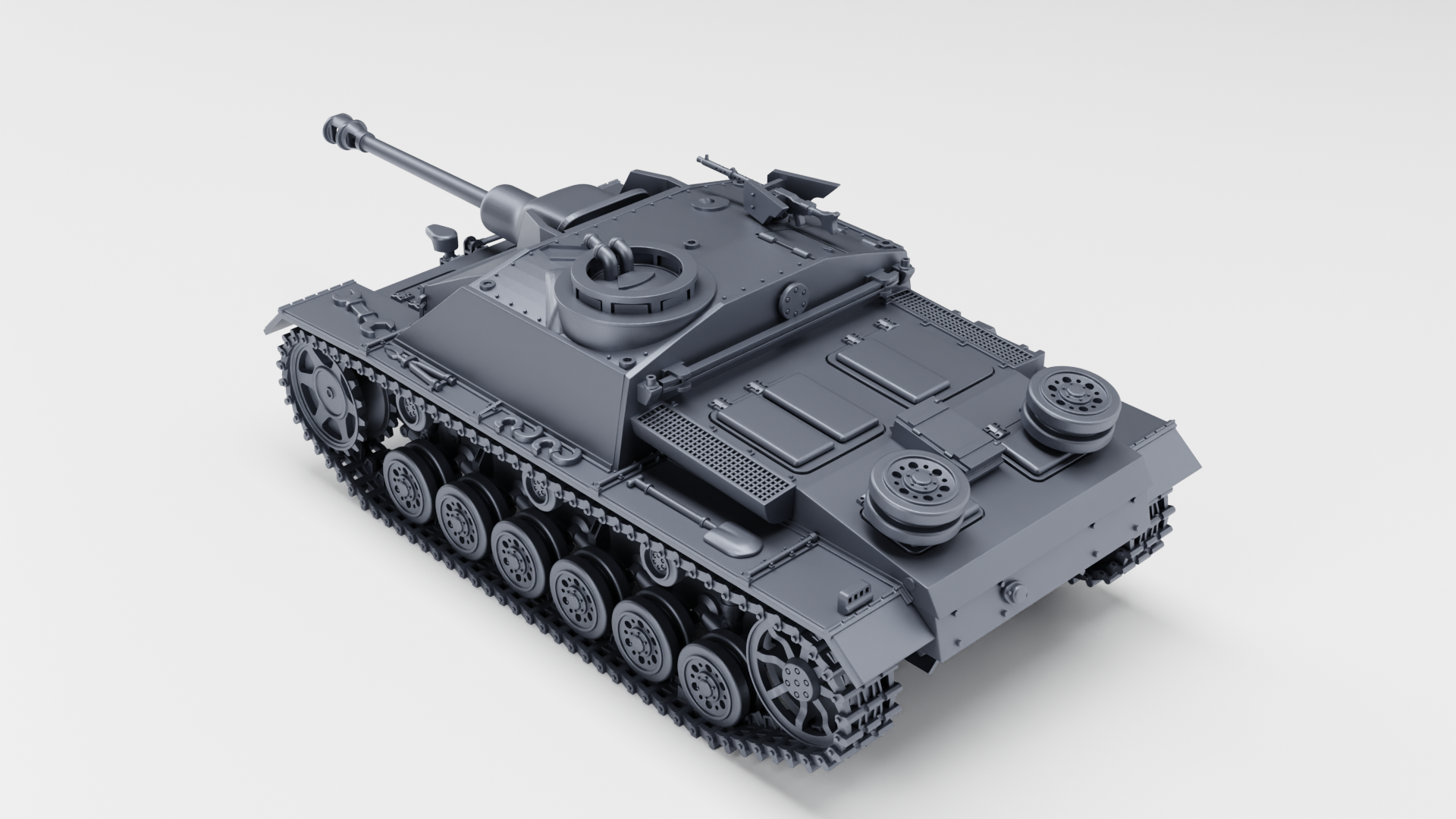 STUG III Ausf.G Early Production - German Sturmpanzer - WWII - German Army - wargame3d - 28mm Scale