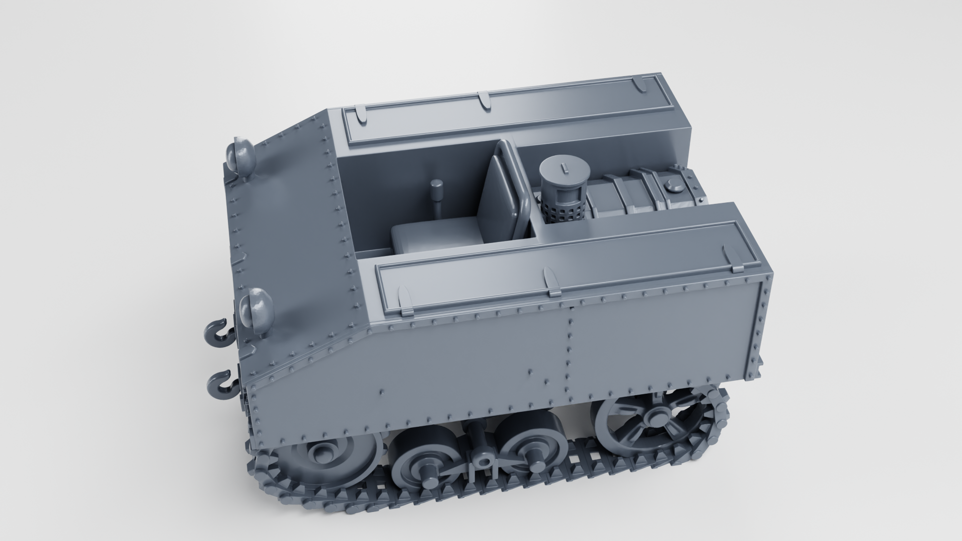 VCL Utility Tractor Type B Infantry - Belgian Army - 28mm Scale - wargame3d