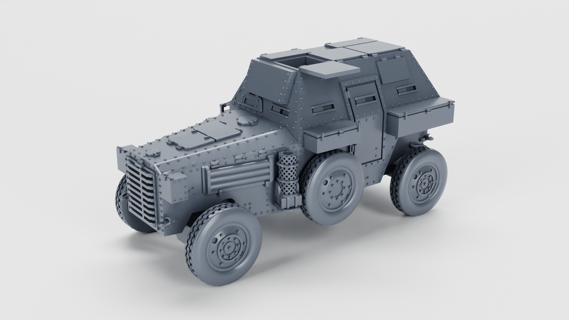 Berliet VUDB Armoured Car - Belgian Army - 28mm Scale - wargame3d