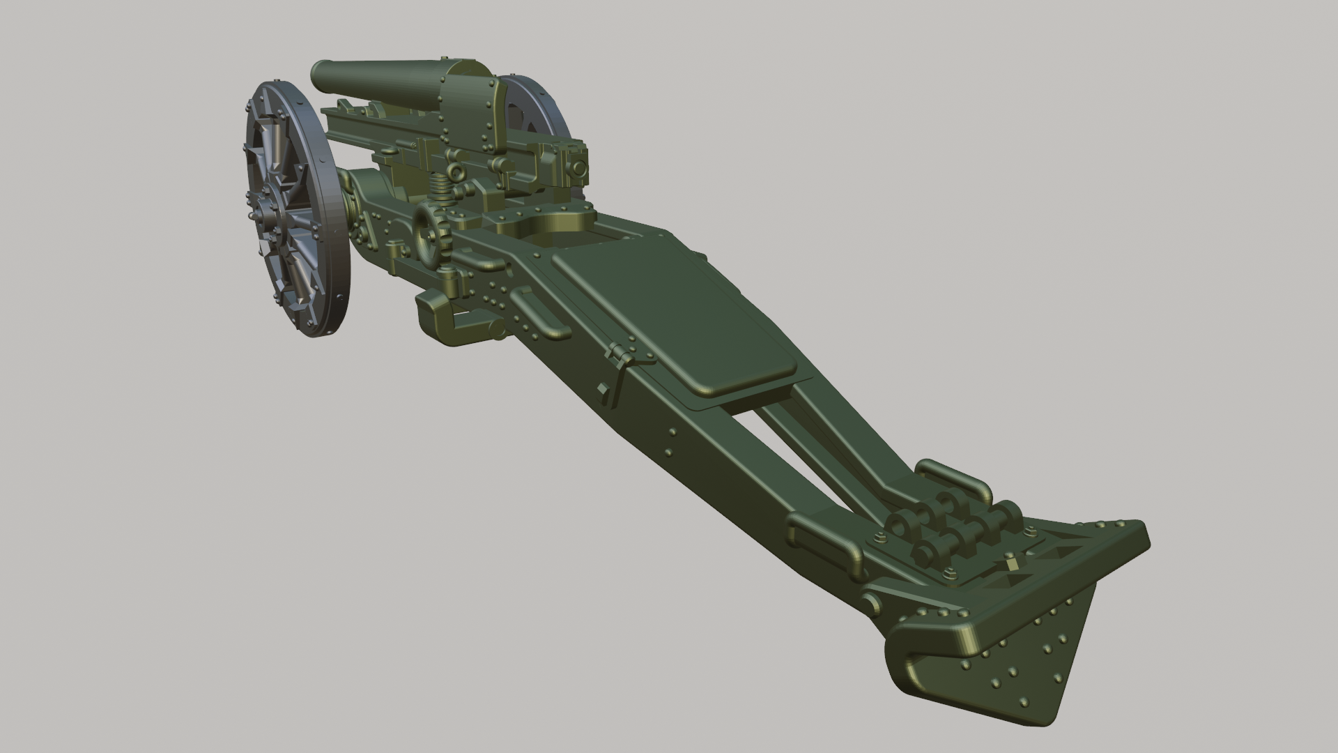 65mm L-17 Mountain Gun - Italian Army - 28mm Scale - wargame3d