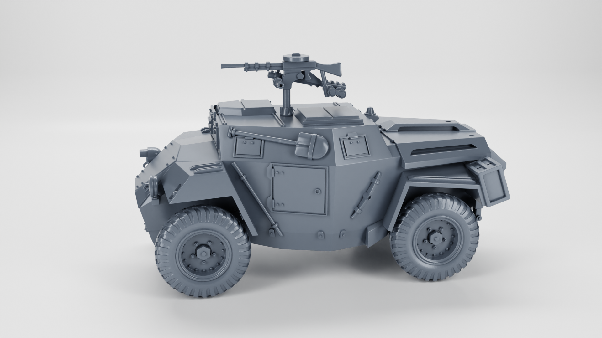 Humber Scout Car Mk.I - UK Army - 28mm Scale - wargame3d