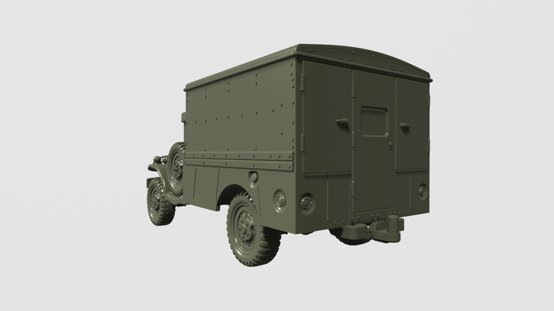 Dodge WC64 Ambulance - US Army - wargame3d - 28mm Scale