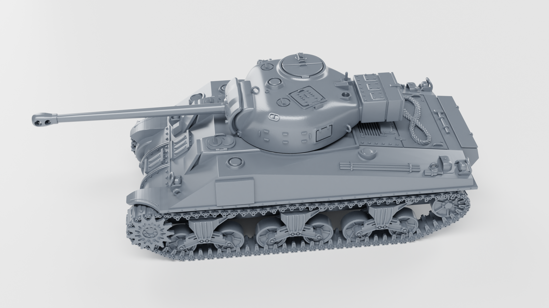 Sherman Firefly VC with QF 17-pounder (US, WW2) - US Army - 28mm Scale - Tank - Miniature - wargame3d