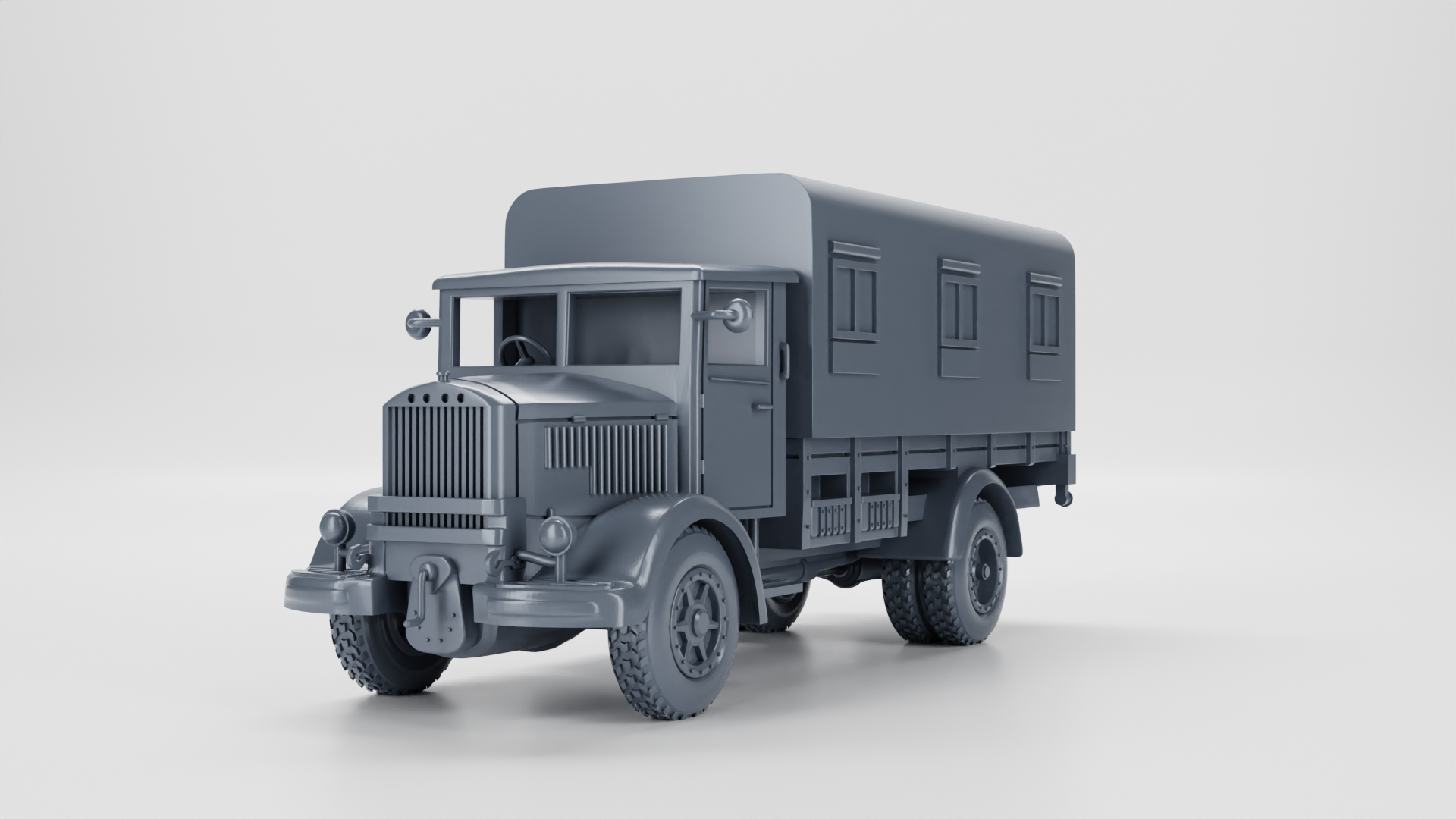 Lancia 3RO Command Truck - Italian Army - 28mm Scale - wargame3d