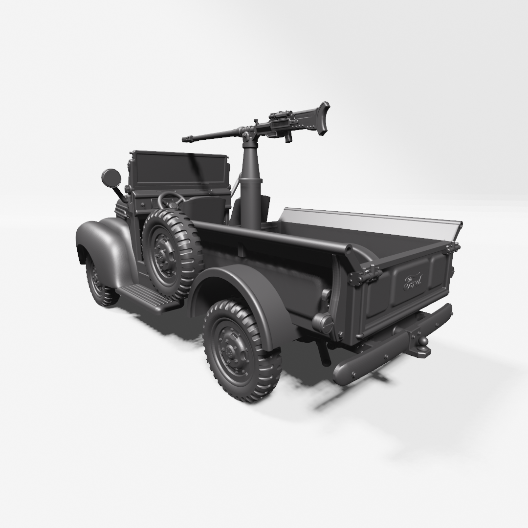 1942 Ford-Marmon-Herrington ½ Ton truck (4x4) - Fighting Vehicles of the East Indies Armies - UK Army - 28mm Scale - wargame3d