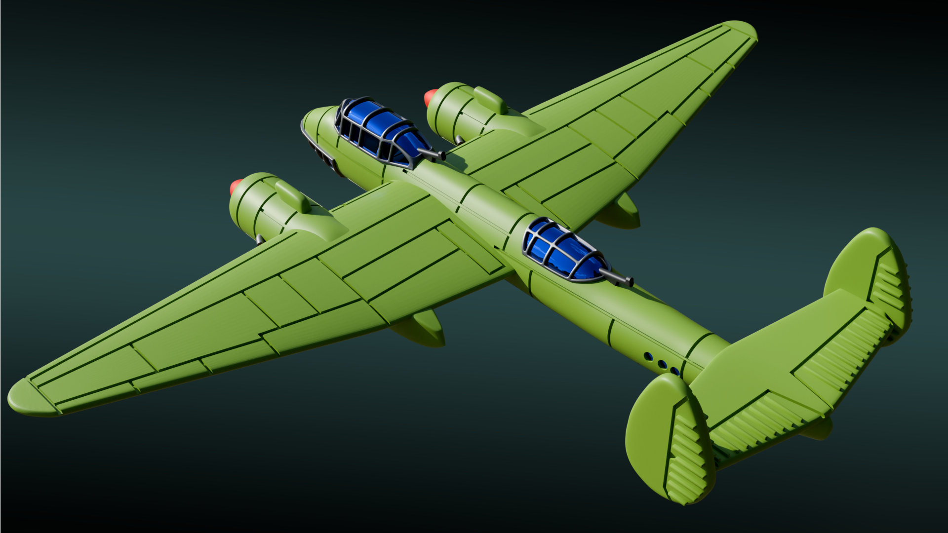 Tupolev Tu-2 - Battle Planes of WWII - 1/200 Scale - wargame3d