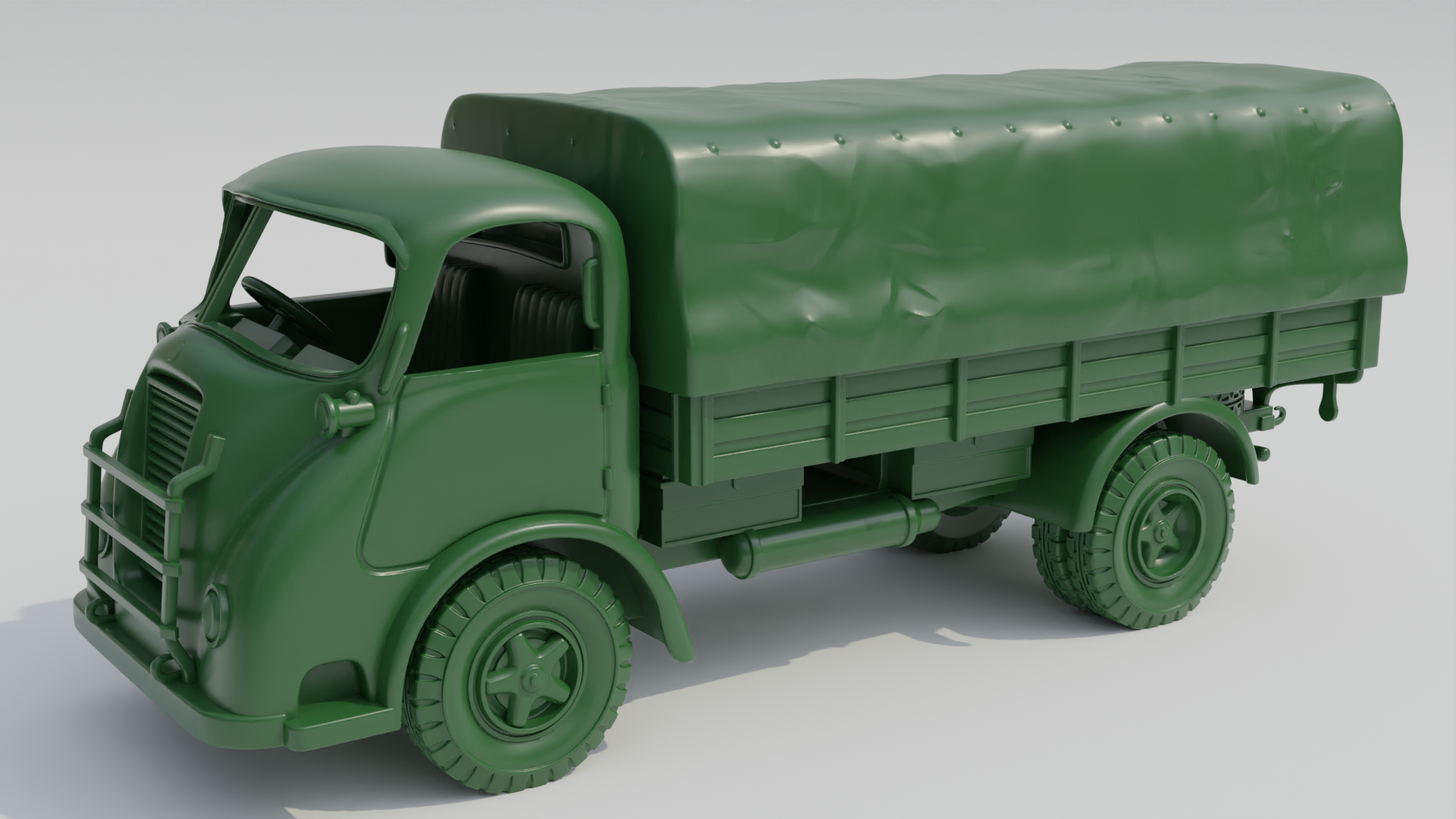 Heavy truck Alfa Romeo 800 - Italian Army - 28mm Scale - wargame3d
