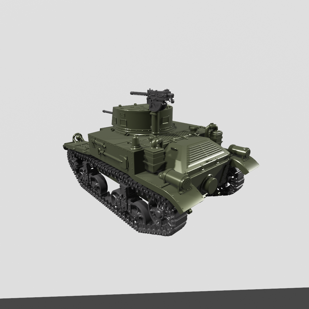 M1 combat car (Light Tank M1) - 28mm Scale - wargame3d