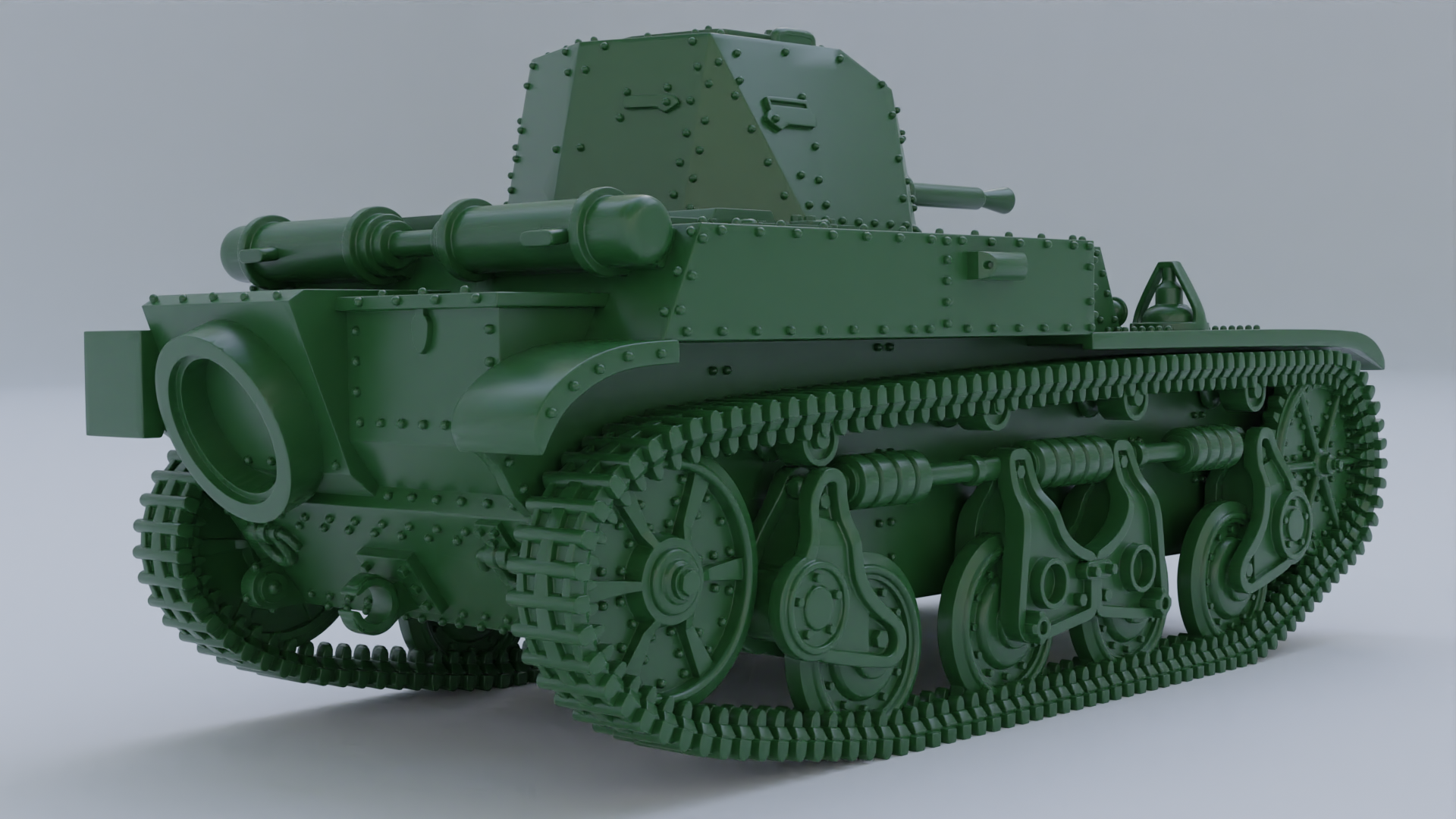 Light Tank Renault AMR-35 ZT-1 - French Army - 28mm Scale - wargame3d