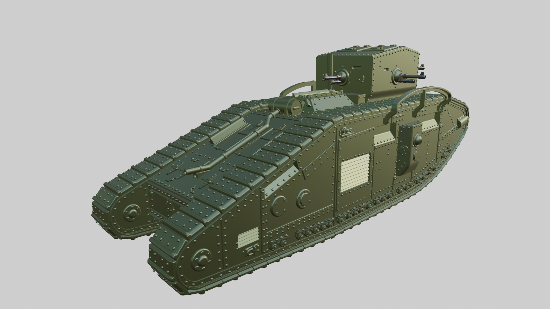 Whippet Mark B - WWI - UK Army - wargame3d- 28mm Scale