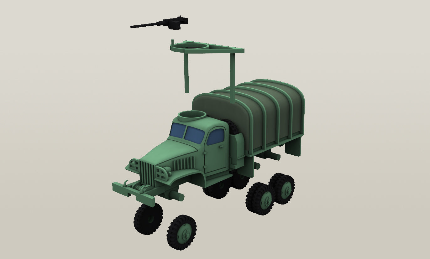 GMC CCKW 2.5 ton 6×6 truck - US Army - wargame3d- 28mm Scale