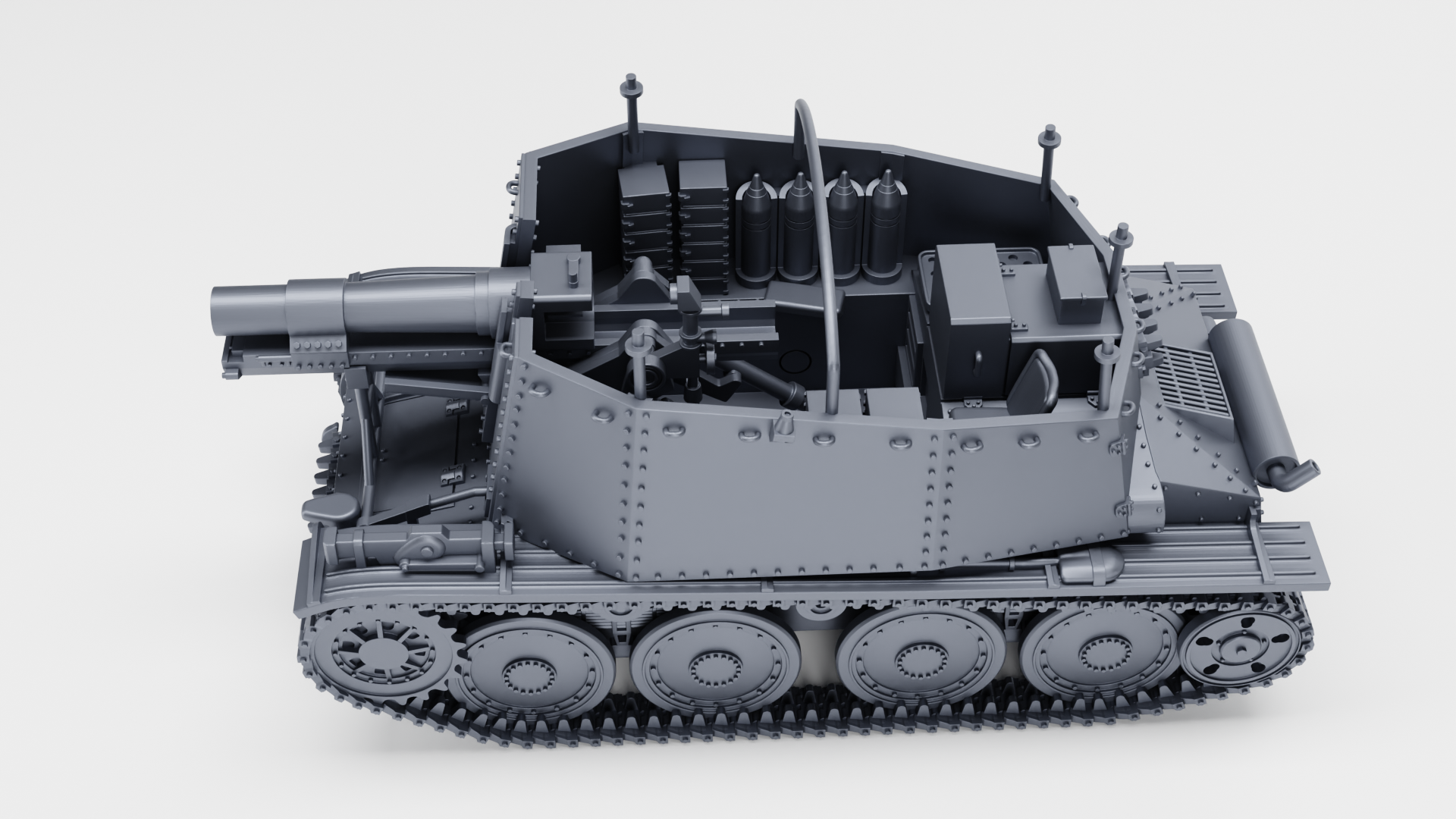 sIG 33 auf Panzer 38(t) Ausf.H Grille - German Sturmpanzers - WWII - German Army - wargame3d - 28mm Scale
