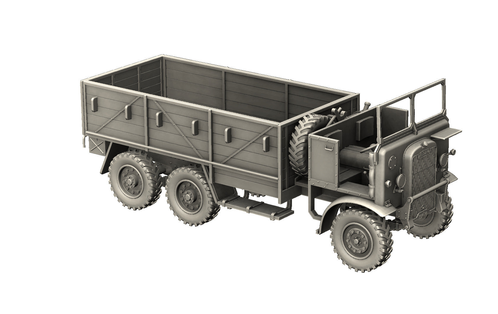Leyland Retriever truck (6x4)(UK) - Heavy Transporters - UK Army - 28mm Scale - wargame3d