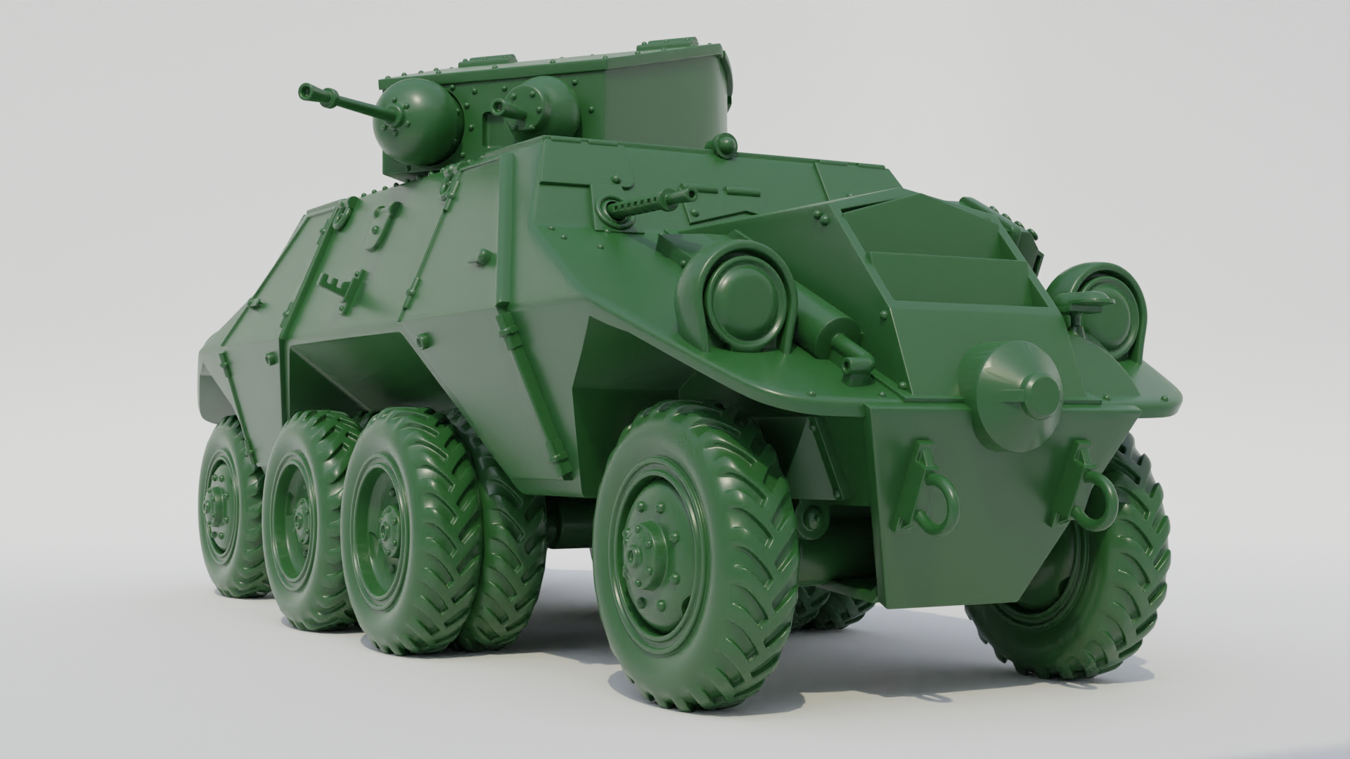 Steyr ADGZ Armoured Car - German Army - 28mm Scale - wargame3d