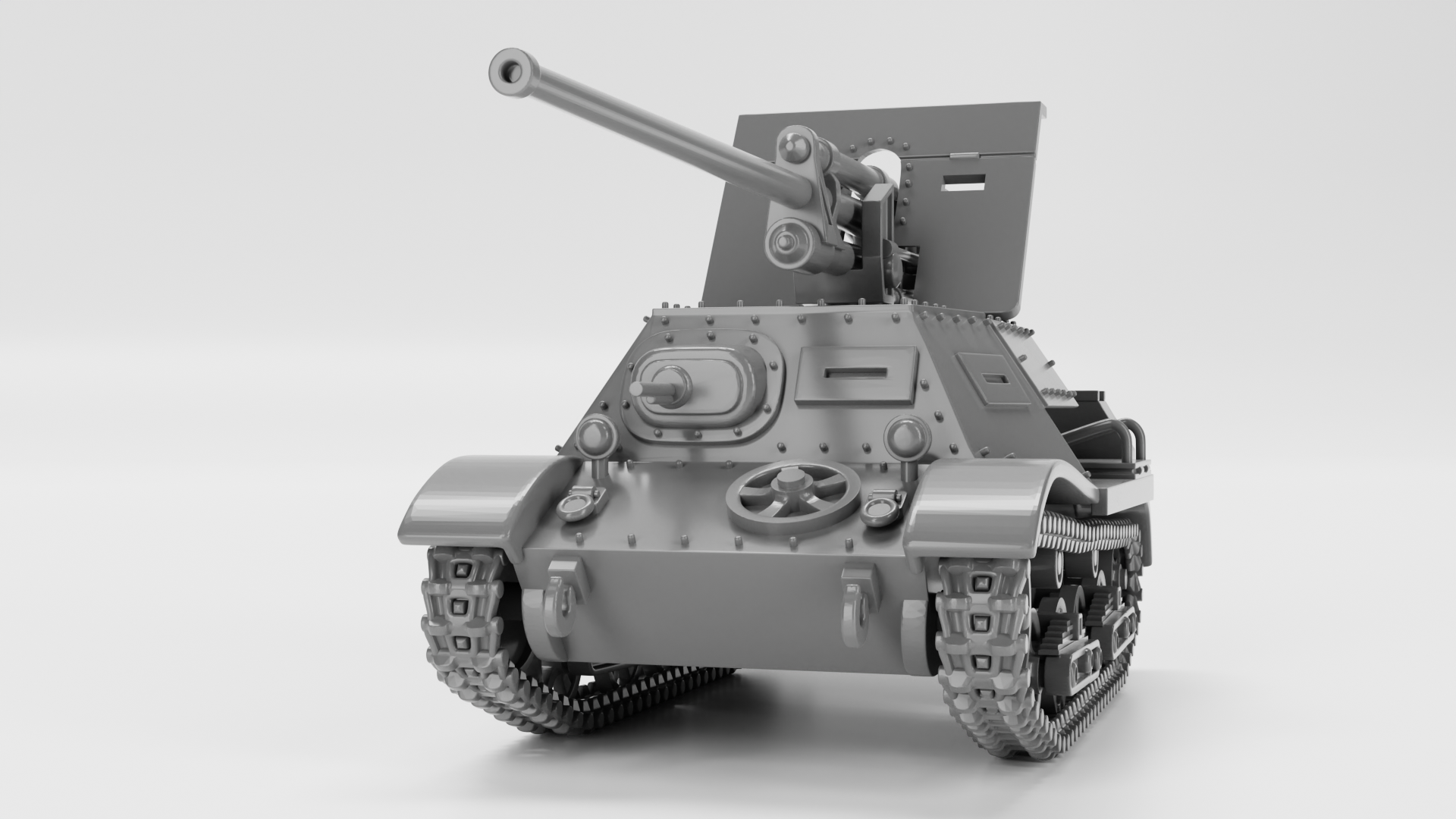 ZIS-30 Light SPG - wargame3d- 28mm Scale - Russian Army - Bolt Action