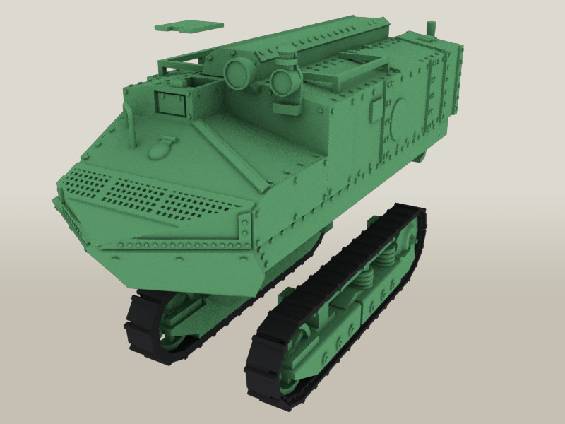 Schneider CA Char Ravitailleur - WWI - French Army - wargame3d- 28mm Scale