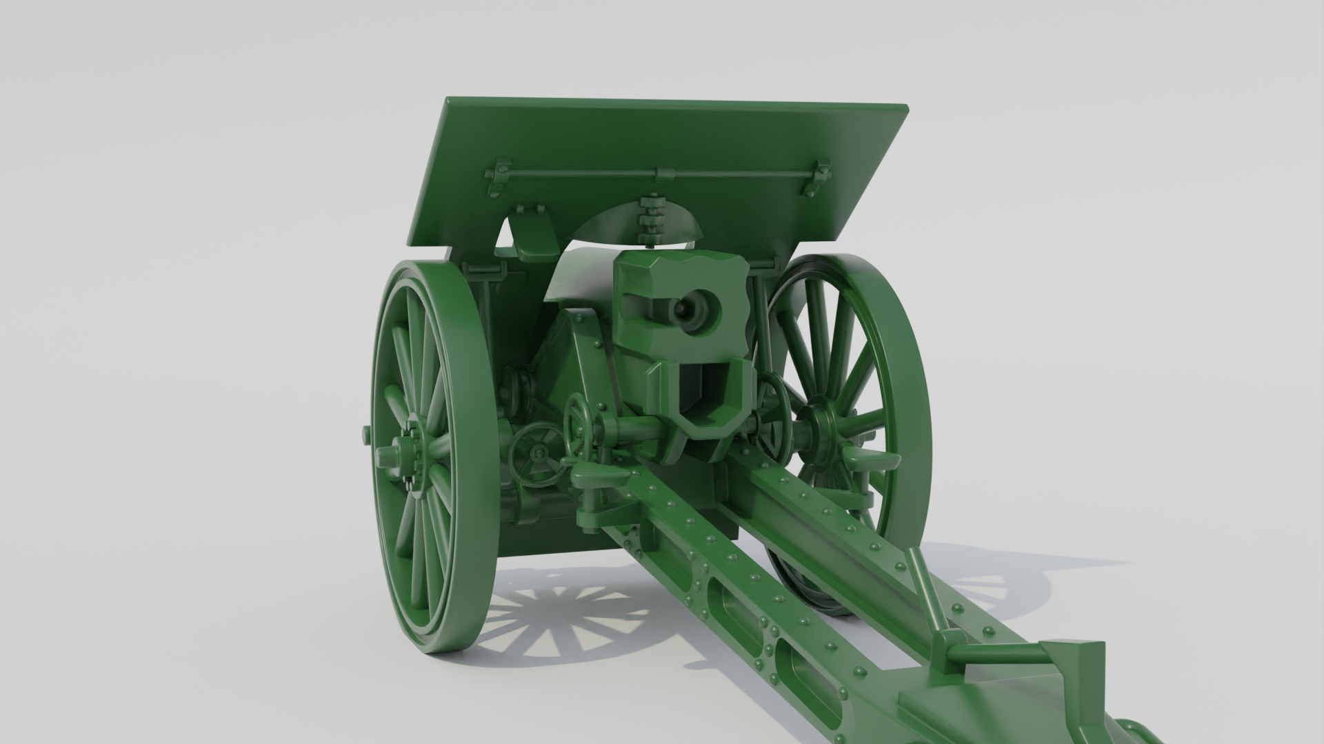 Skoda 14-39 149mm Howitzer - Hungarian Army - 28mm Scale - wargame3d