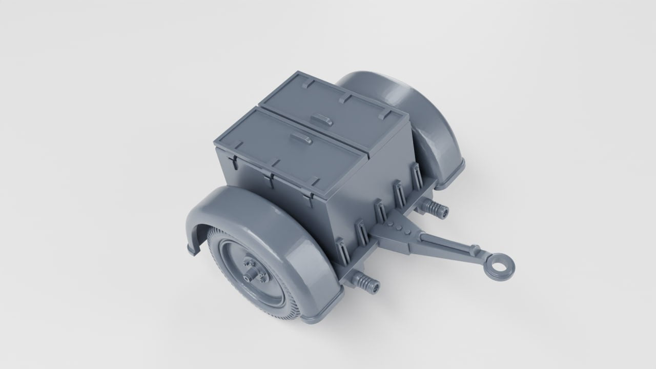 Sd.Anh.32 ammunition trailer for Opel Blitz models - Germany - wargame3d - 28mm Scale