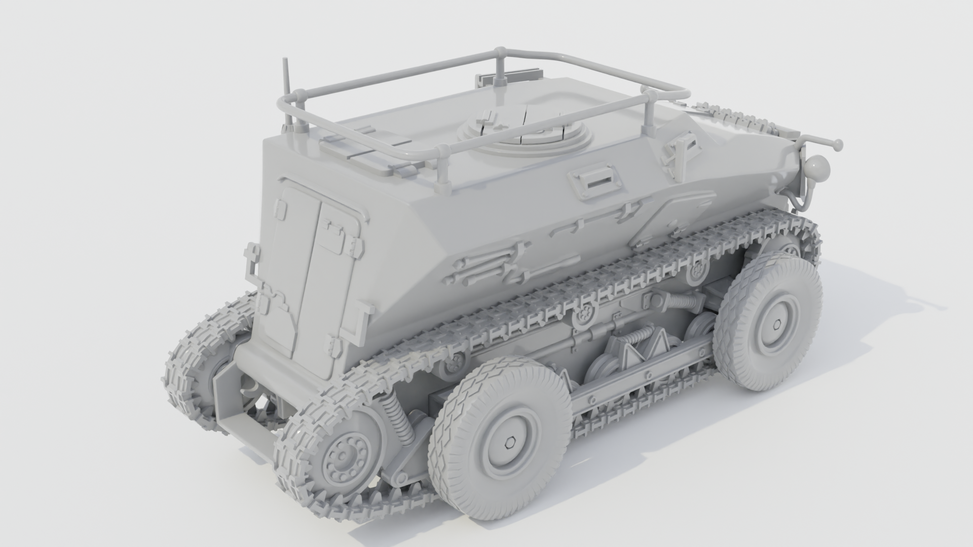 Sd.Kfz.254 Tractor - German Army - 28mm Scale - wargame3d