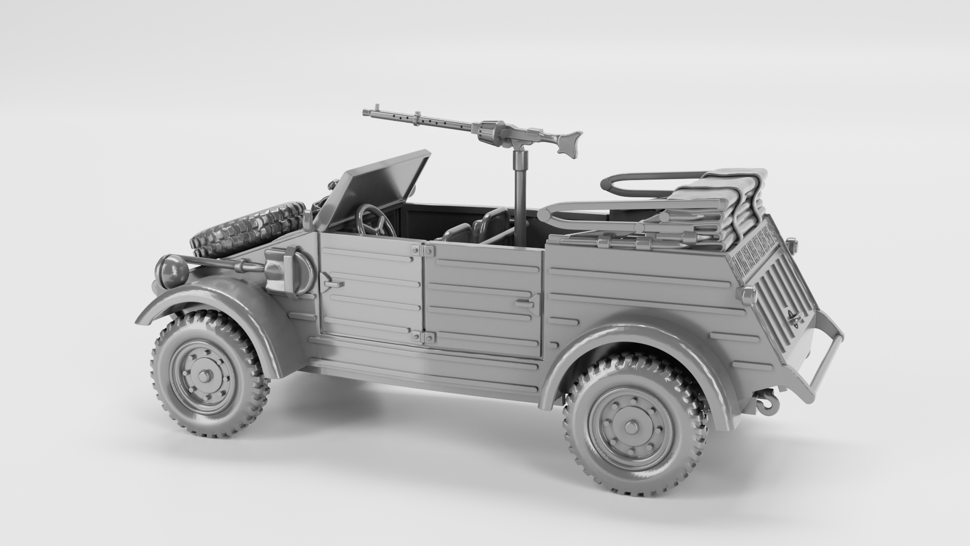 VW Kubelwagen - German Army - 28mm Scale - wargame3d