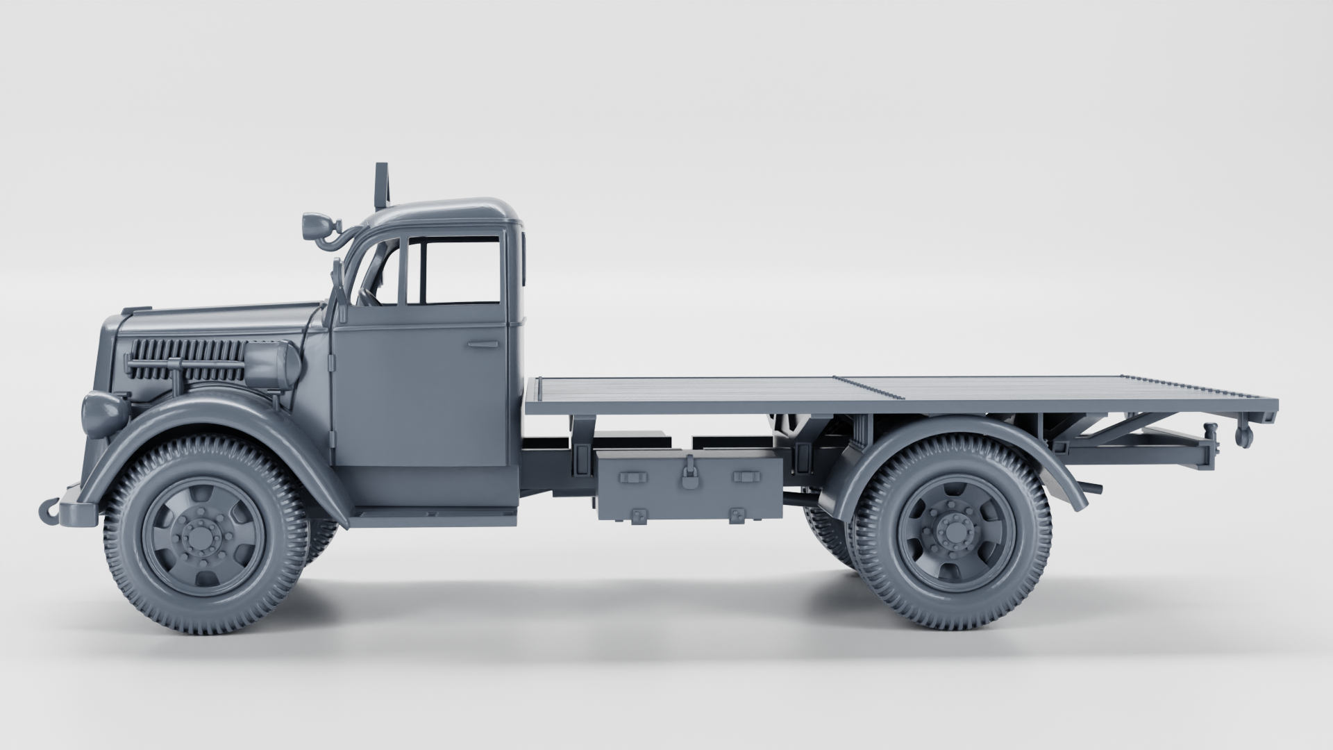 Opel Blitz 3 Tons S, model 1936 (standard+flatbed) + Panzernest - Germany - wargame3d - 28mm Scale