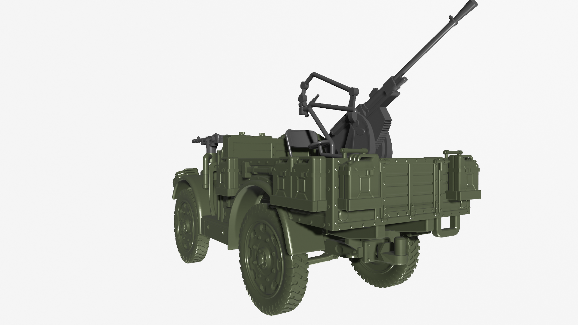 Fiat SPA TL37+ Breda 20-65 mod.35 - Italian Army - 28mm Scale - wargame3d