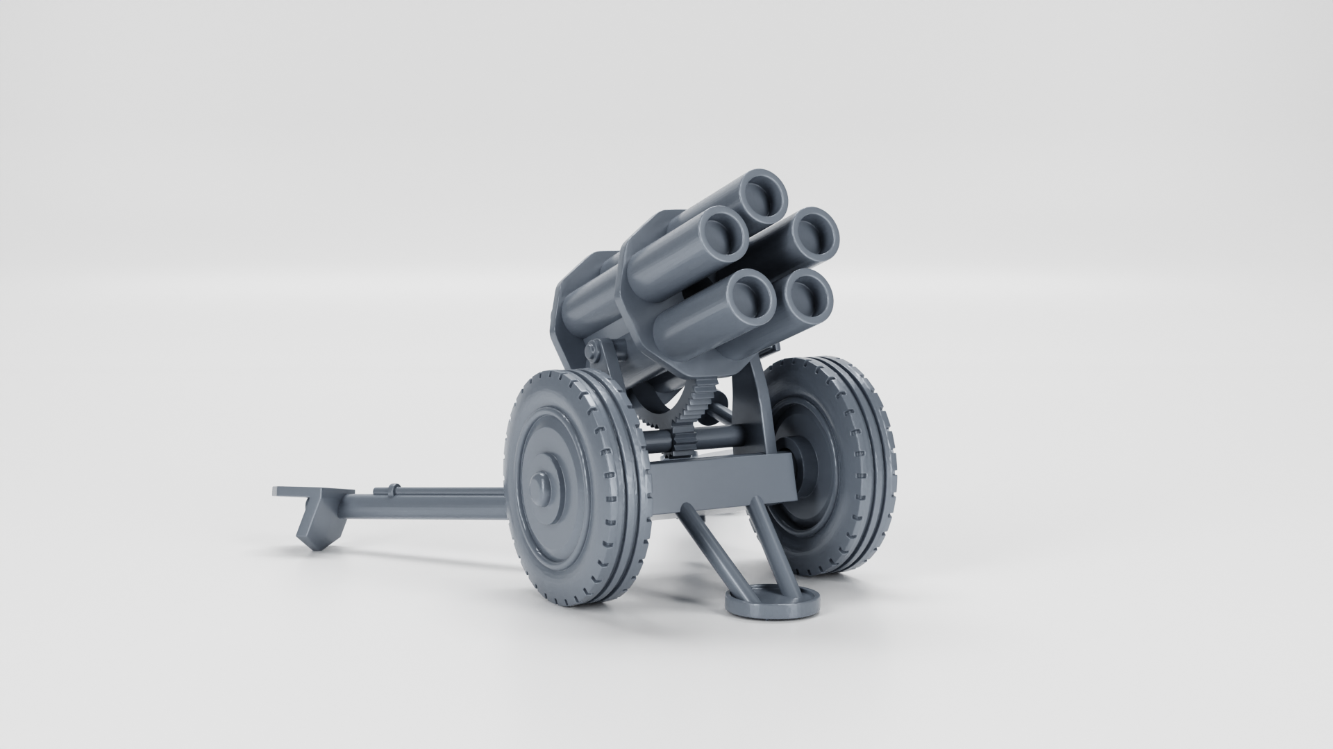 Sd.Kfz.10-2 Demag with 21cm Nebelwerfer - German Army - 28mm Scale - wargame3d