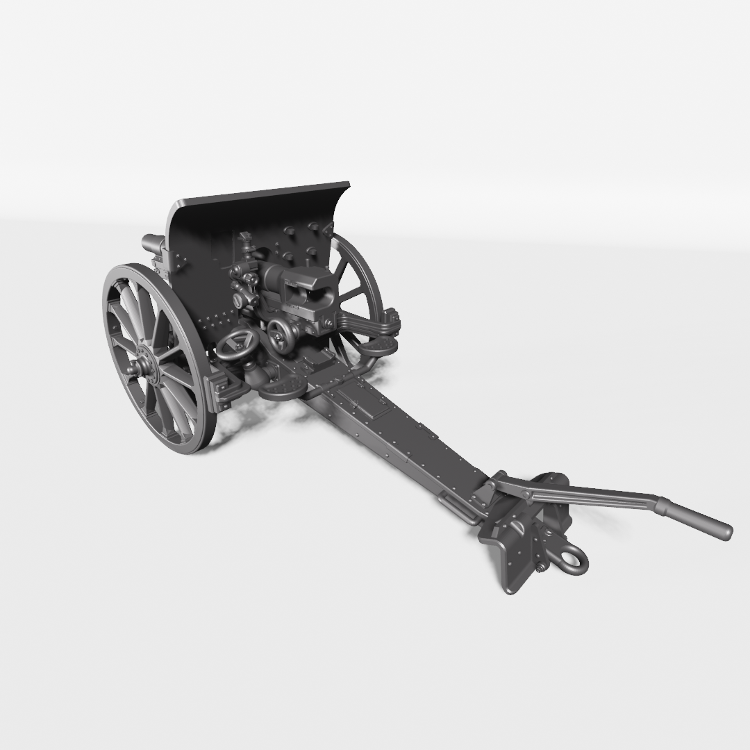 Krupp 75mm Model 1903 - Fighting Vehicles of the East Indies Armies - UK Army - 28mm Scale - wargame3d